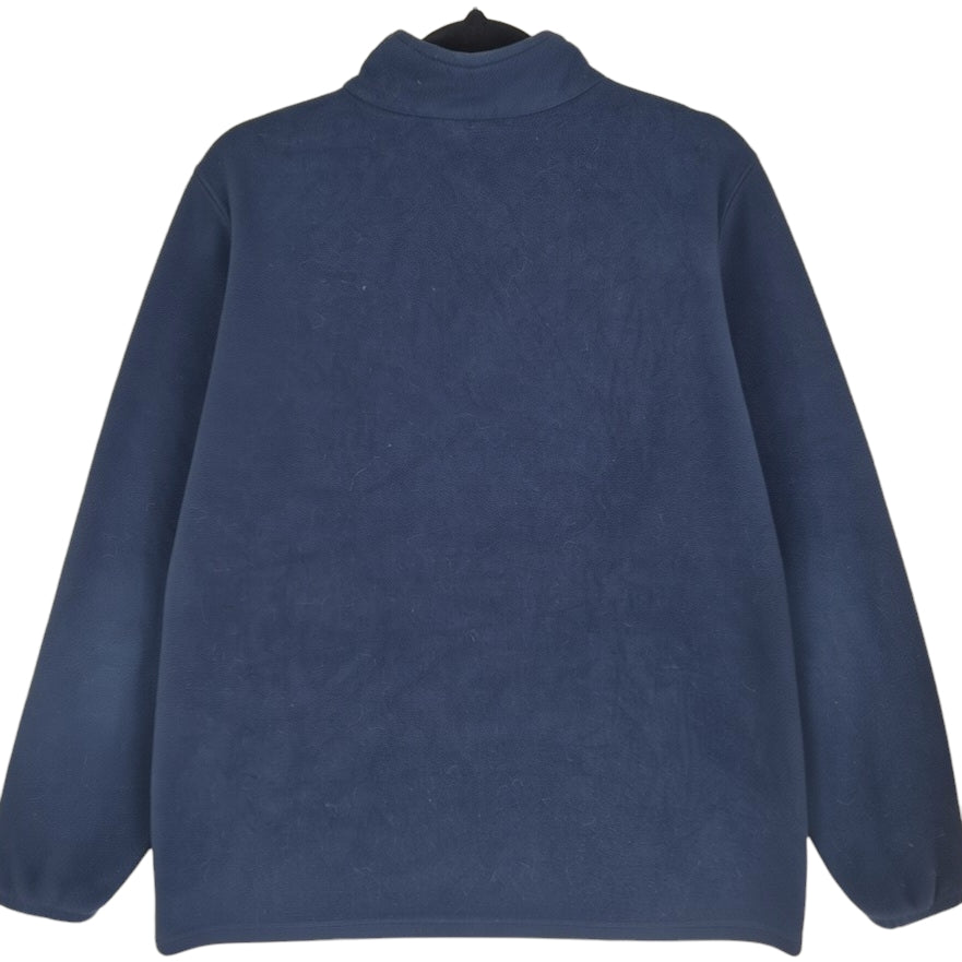 NFL Seattle Seahawks Womens Dark Blue Quarter Zip Fleece Jumper Size XL