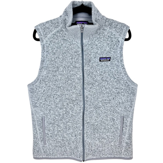 Patagonia Light Grey Fleece Vest Size L