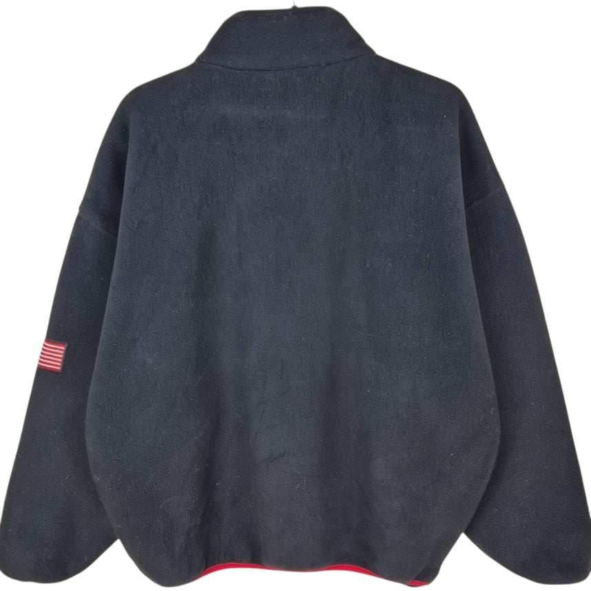 Vintage Architect 90's Black USA Embroidered Fleece Jum[per Size L