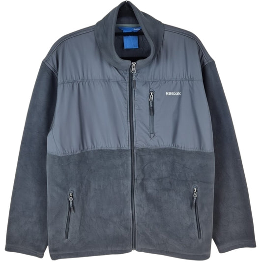 Reebok Dark Grey Fleece Zip Jumper Size L