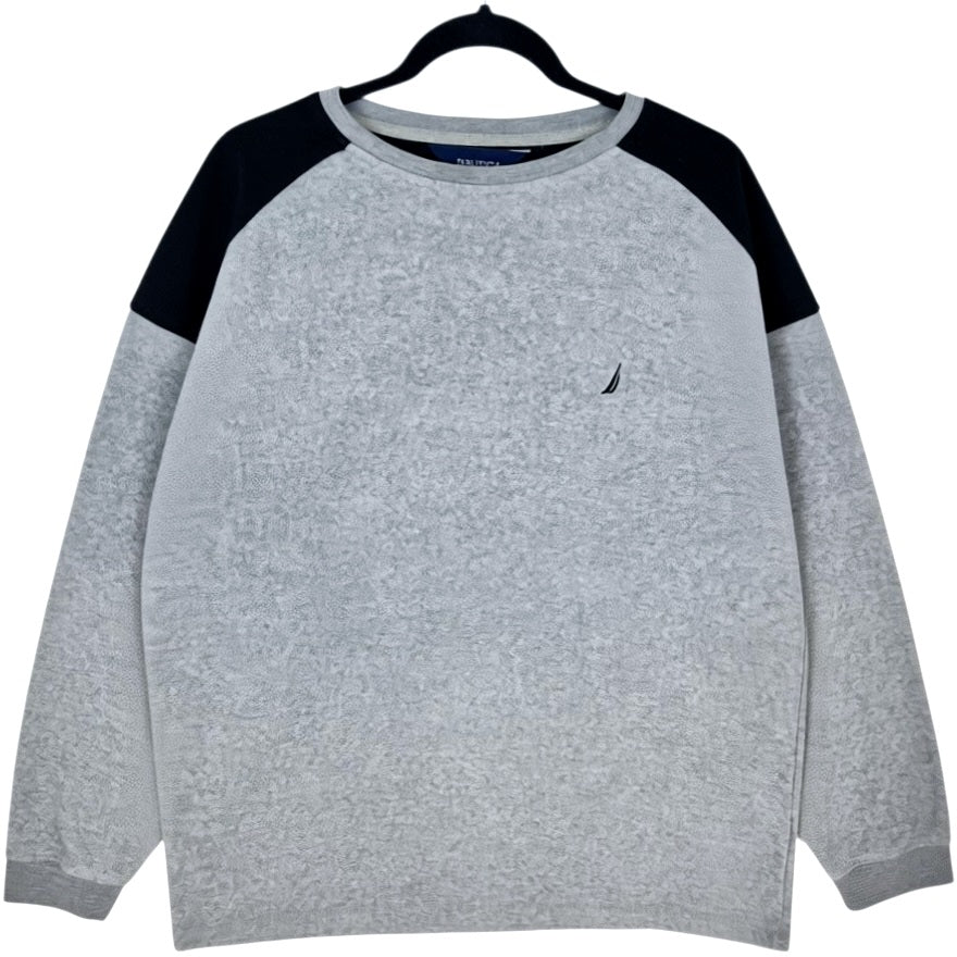 Nautica Grey Crewneck Fleece Jumper Size XL