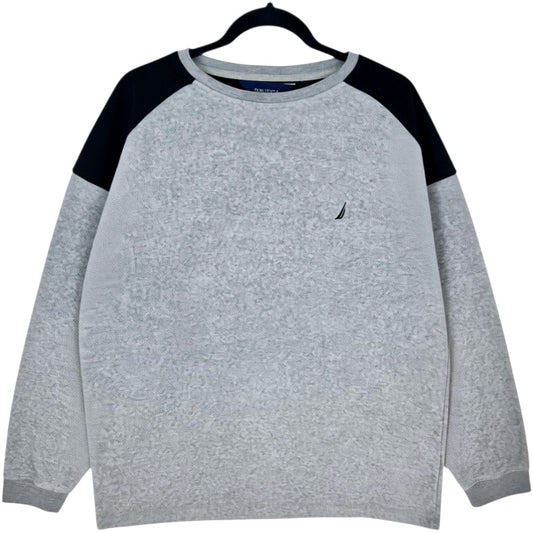 Nautica Grey Crewneck Fleece Jumper Size XL