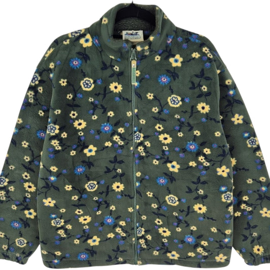 Vintage Northern Reflections 90's Green Fleece Zip Jumper Size S