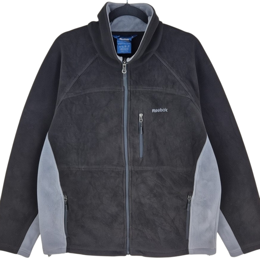 Reebok Black Fleece Zip Jumper Size L