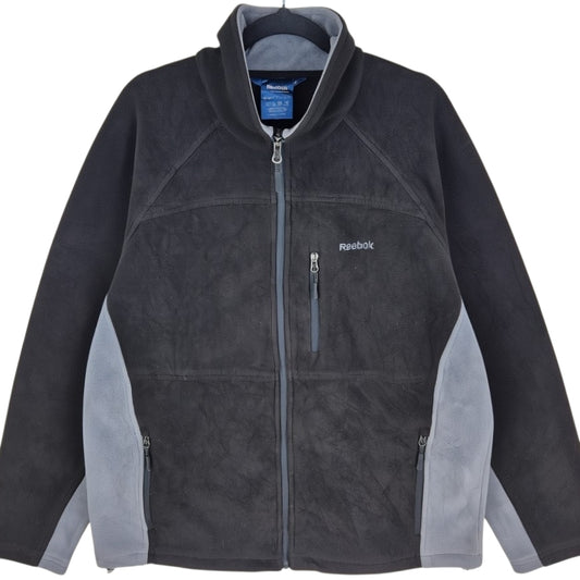 Reebok Black Fleece Zip Jumper Size L