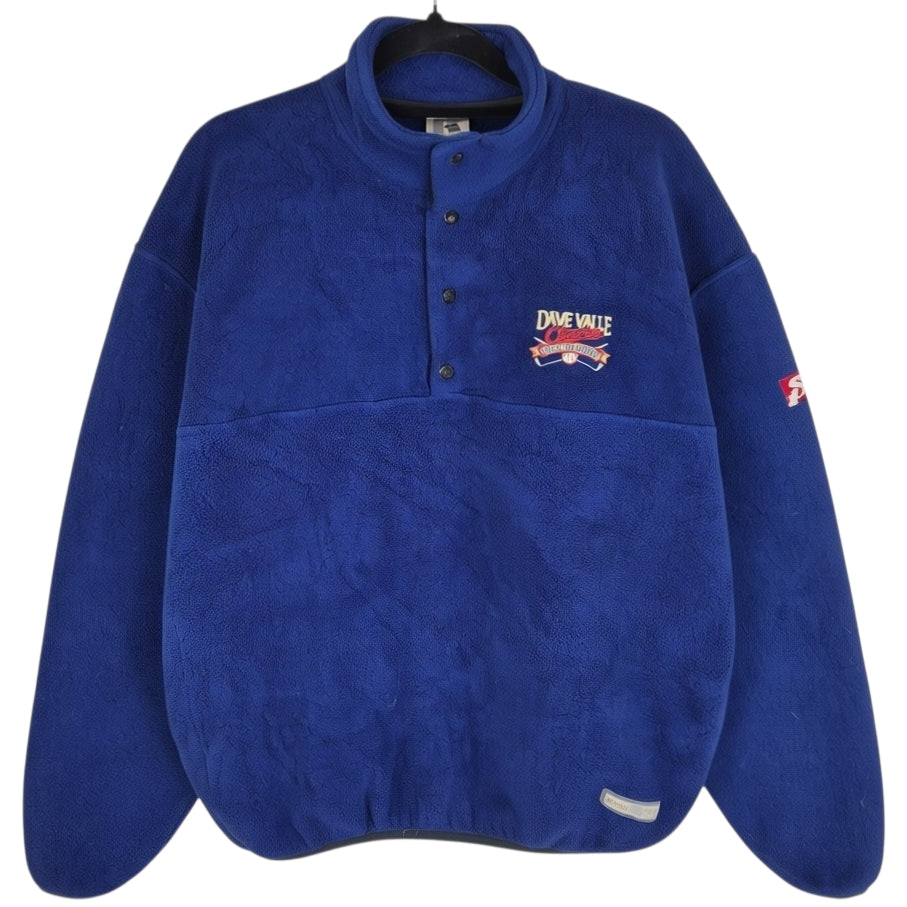 Vintage Russell Athletic 90's Dave Valle Golf Classic Blue Fleece Jumper Size L