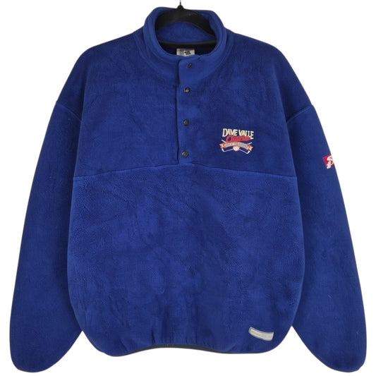 Vintage Russell Athletic 90's Dave Valle Golf Classic Blue Fleece Jumper Size L