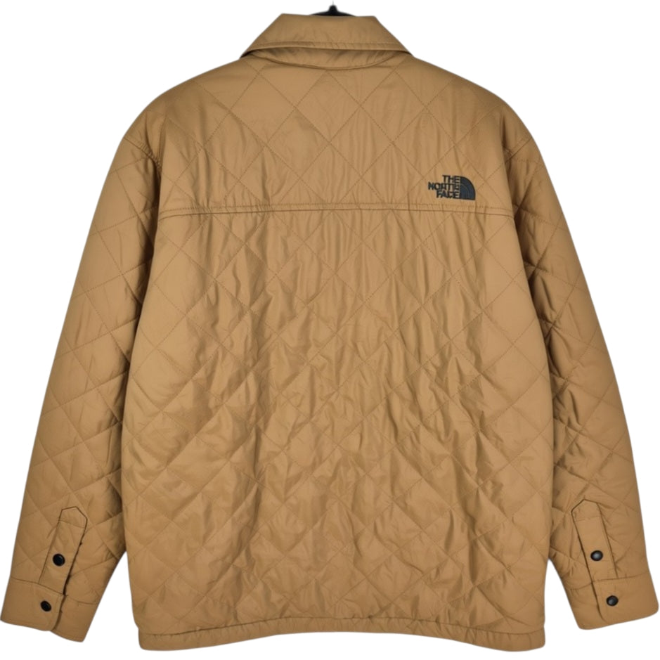 The North Face Brown Fleece Padded Button Jacket Size M