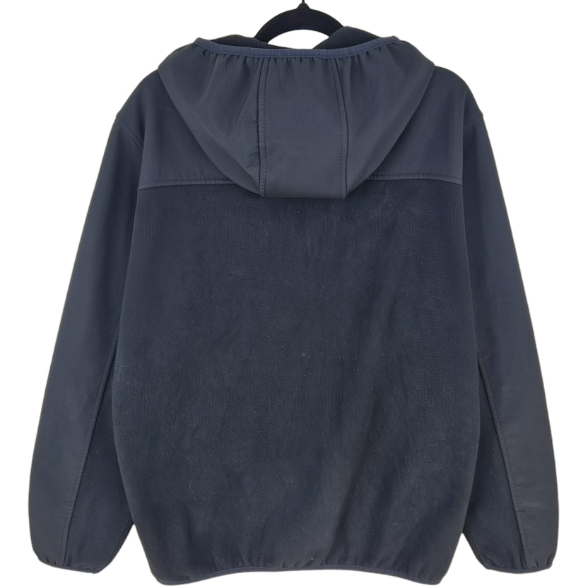 Reebok Black Hooded Fleece Zip Jumper Size M