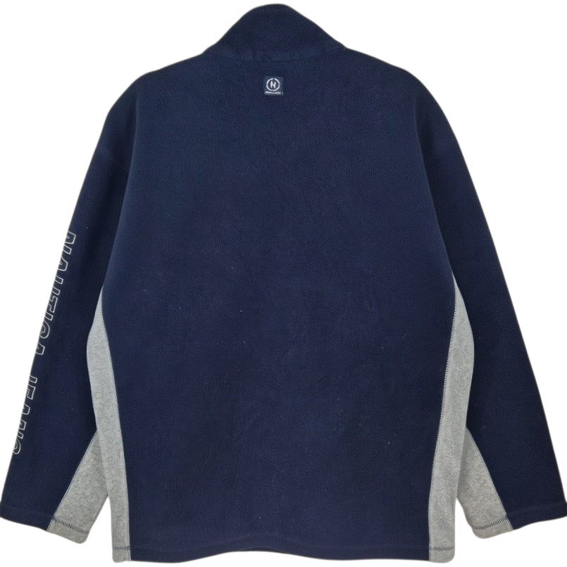 Vintage Nautica Jeans 90's Dark Blue USA Made Fleece Jumper Size M