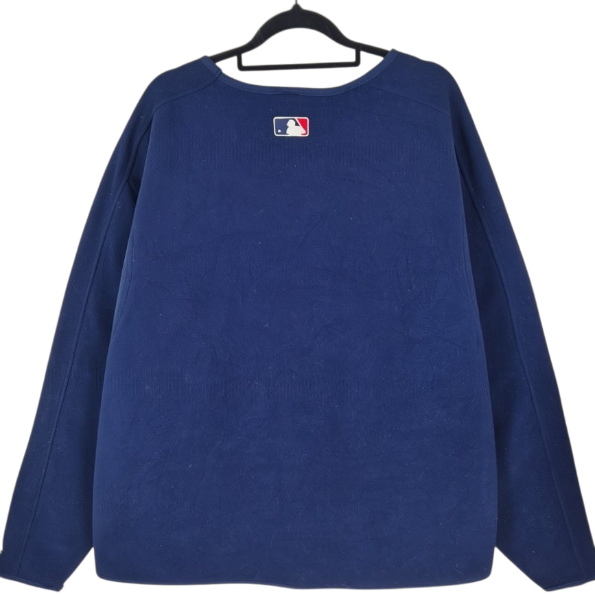 Vintage Majestic MLB Boston Red Sox Dark Blue Fleece Jumper Size XL