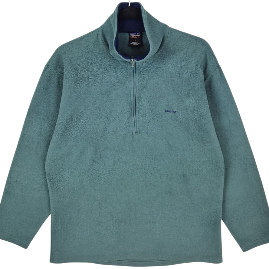 Vintage Patagonia Capilene 90's Quarter Zip Fleece Jumper Size L