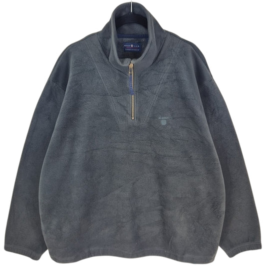 GANT Dark Green Quarter Zip Fleece Jumper Size XL