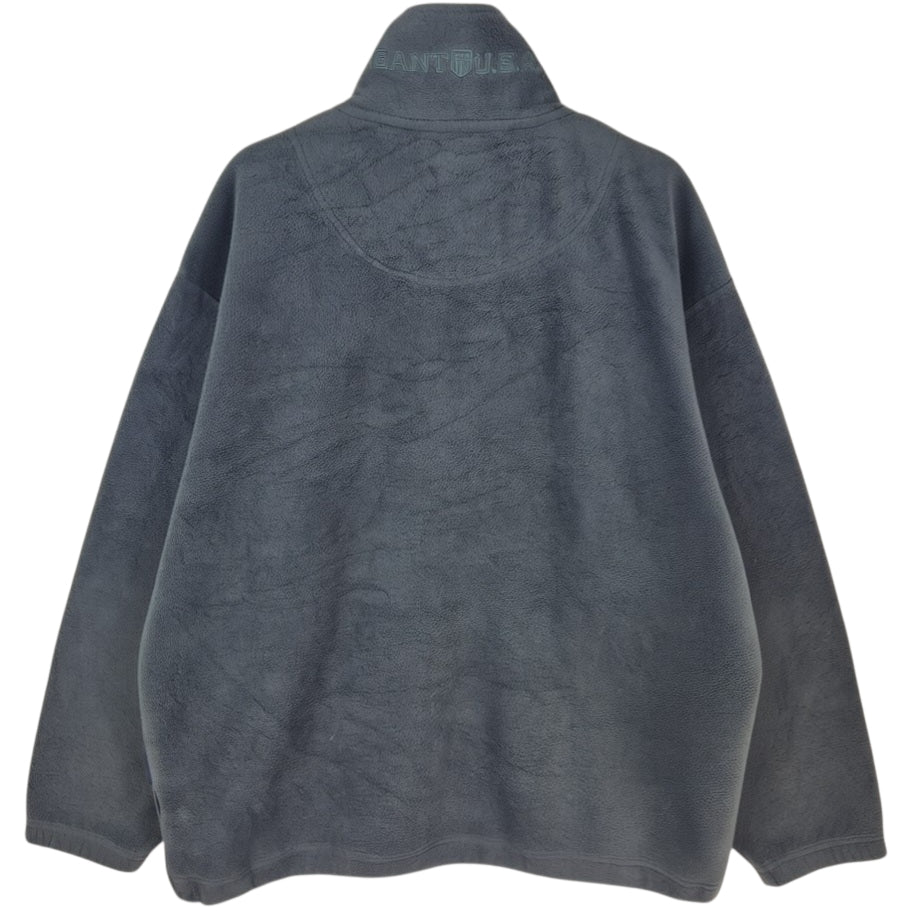 GANT Dark Green Quarter Zip Fleece Jumper Size XL