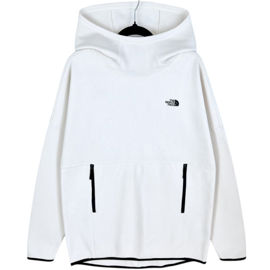The North Face Womens Cream White Fleece Hoodie Size M