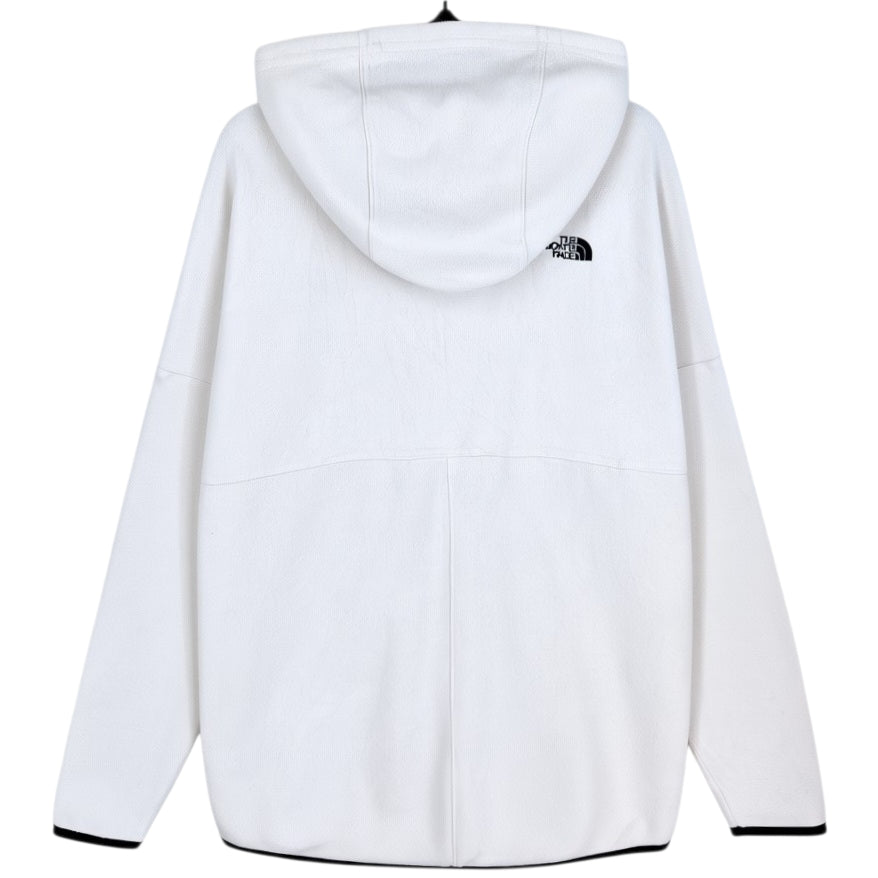 The North Face Womens Cream White Fleece Hoodie Size M