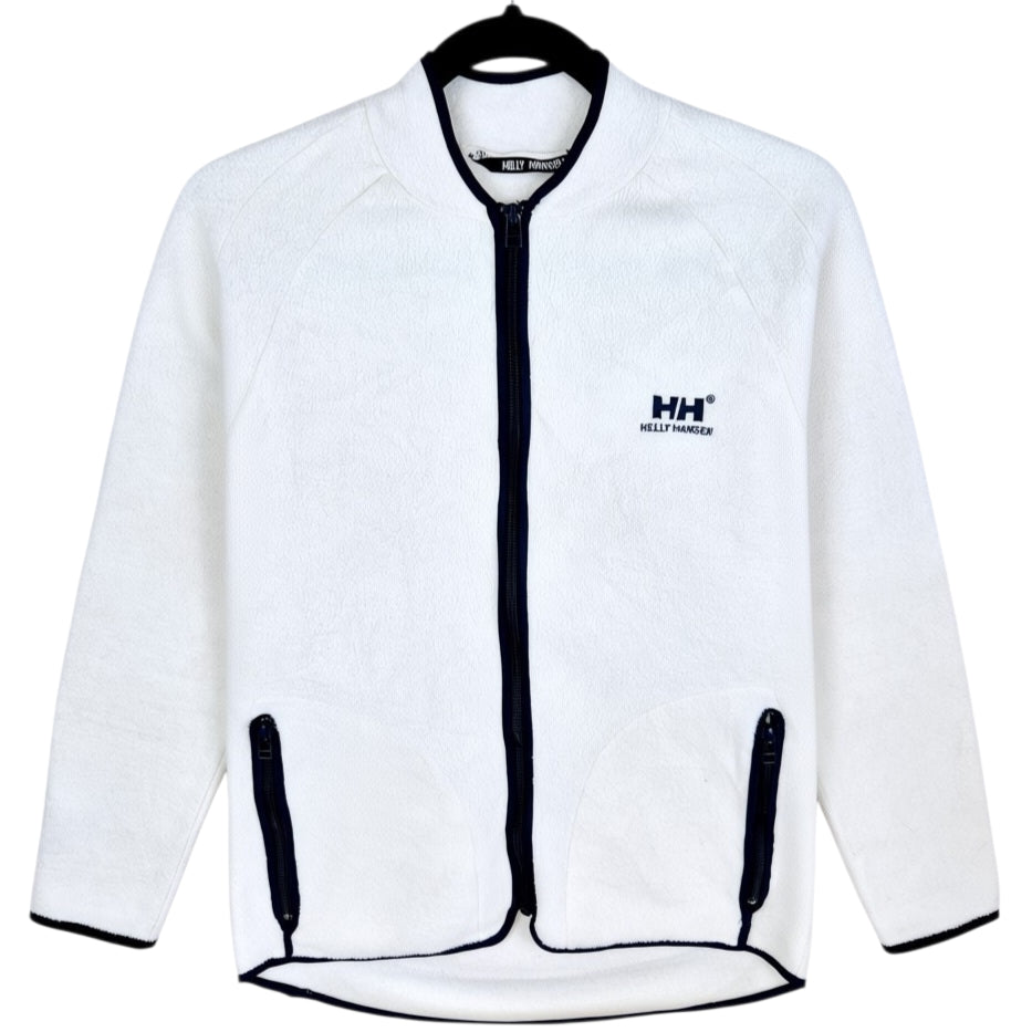Helly Hansen Womens Cream White Fleece Zip Jumper Size S