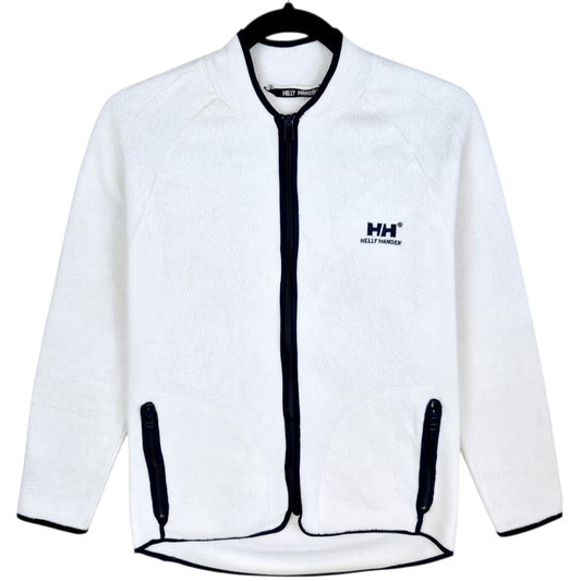Helly Hansen Womens Cream White Fleece Zip Jumper Size S