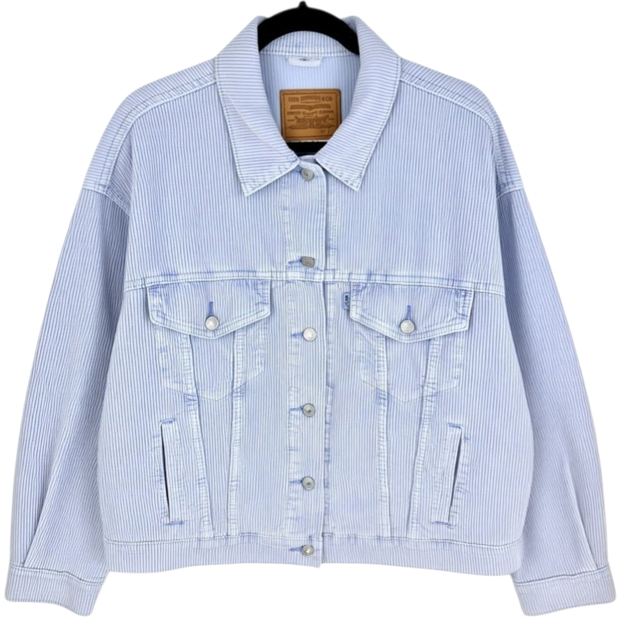 Levis Light Purple Corduroy Denim Button Jacket Size L
