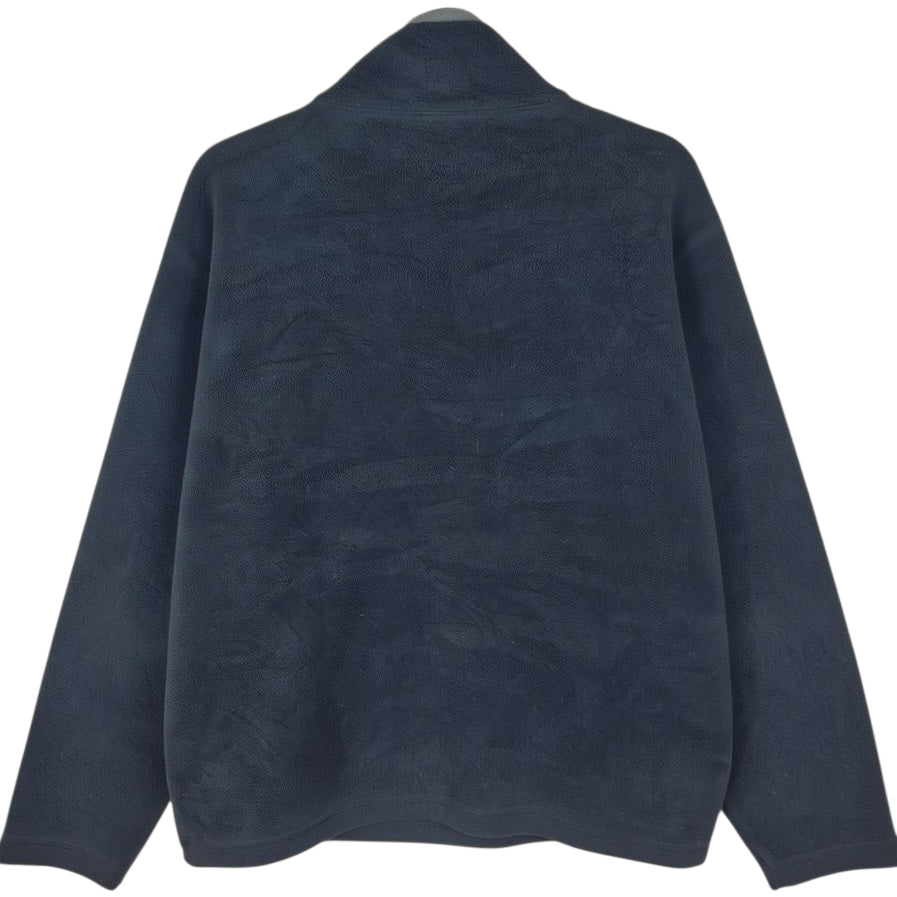 Vintage Nautica Jeans 90's Black USA Made Fleece Jumper Size XL
