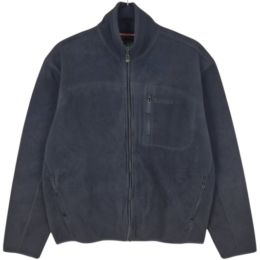 Timberland Black Fleece Zip Jumper Size M