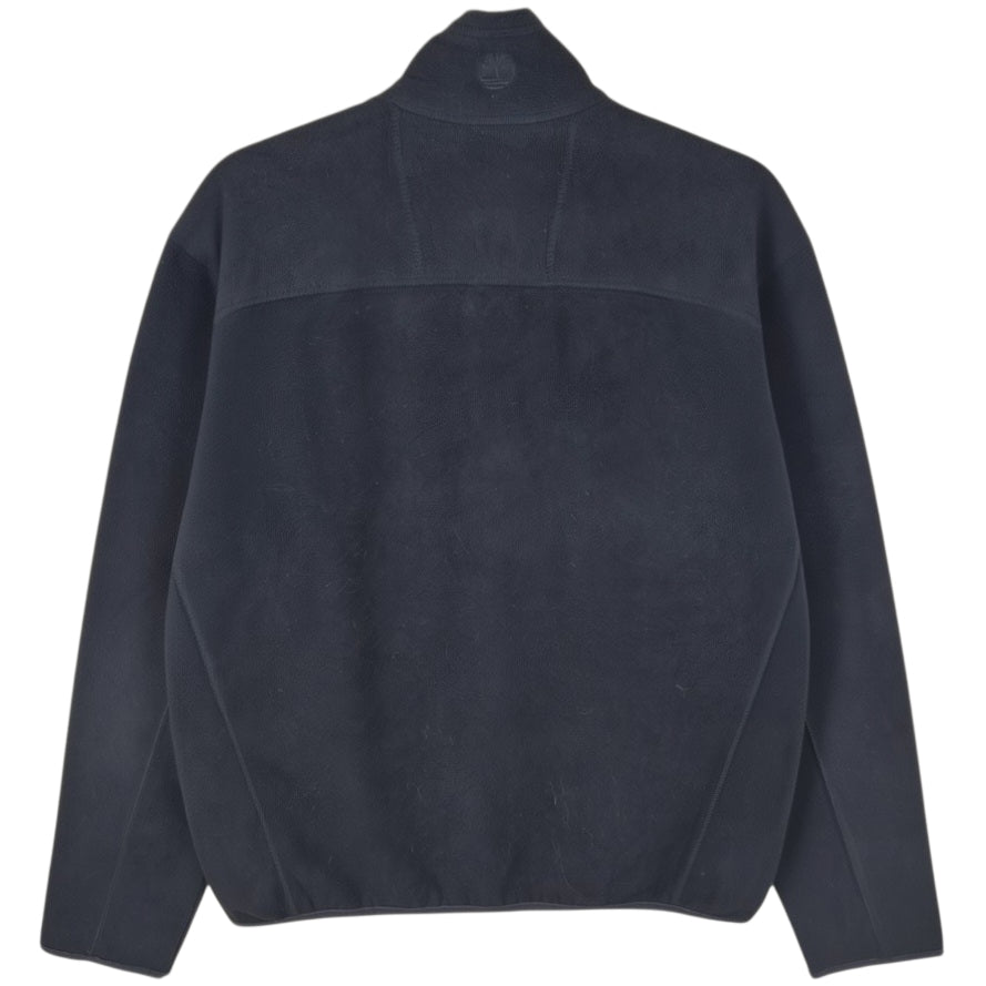 Timberland Black Fleece Zip Jumper Size M
