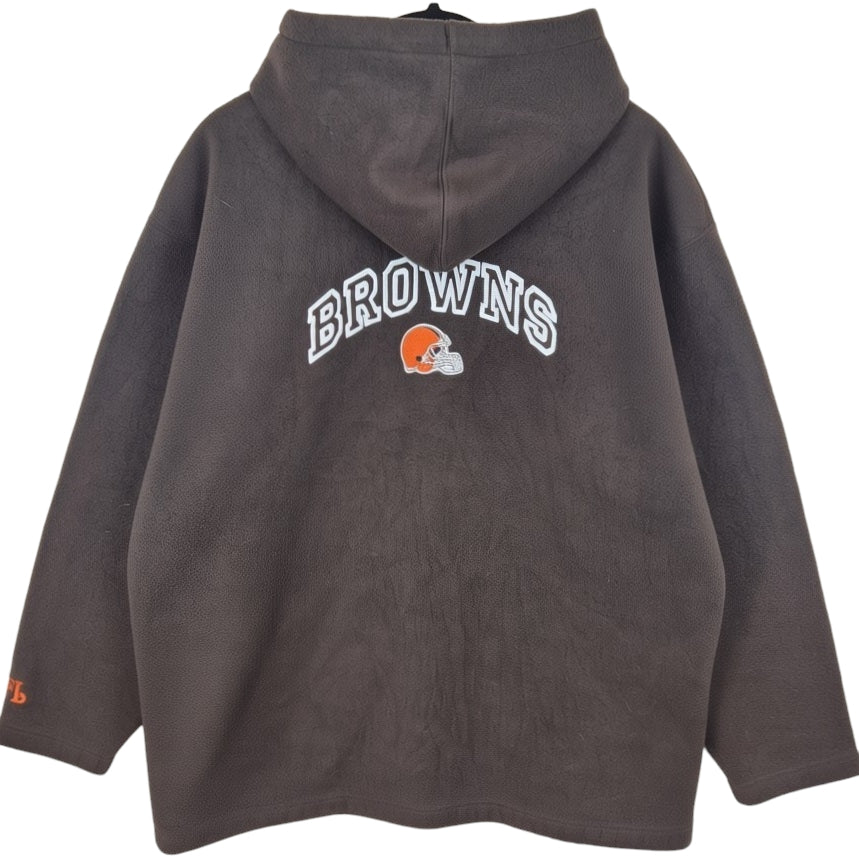 NFL Cleveland Browns Embroidered Zip Hoodie Size L