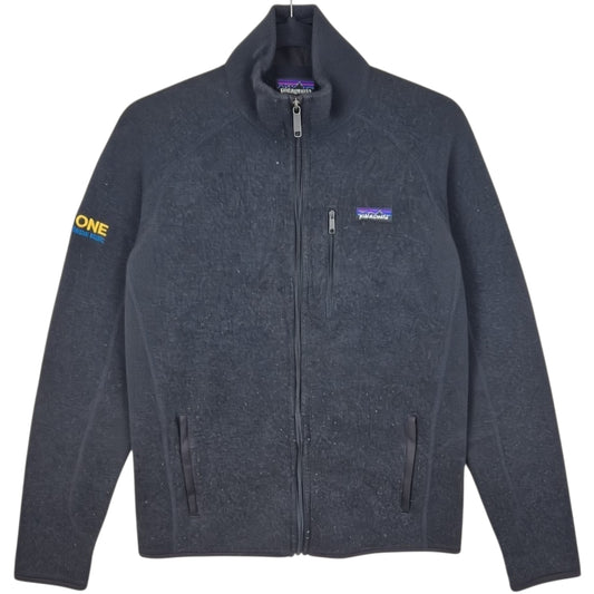 Patagonia Dark Grey Fleece Zip Jumper Size M