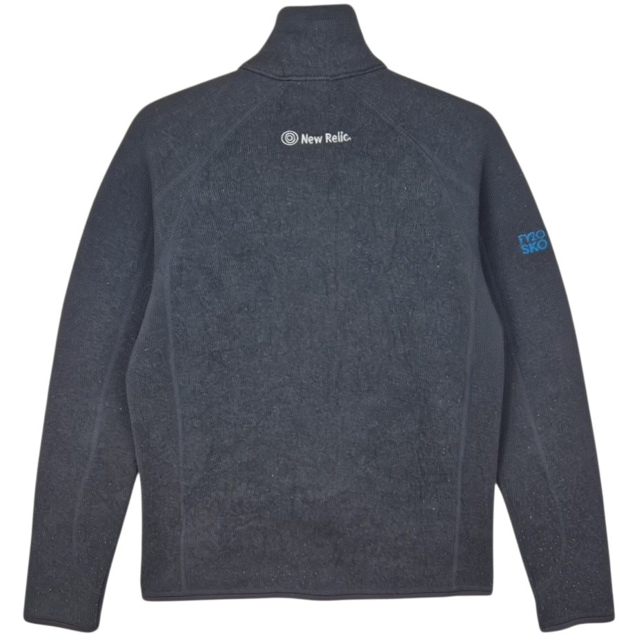 Patagonia Dark Grey Fleece Zip Jumper Size M