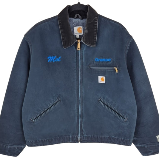 Carhartt Black Orenco Heavy USA Made Denim Jacket Size L