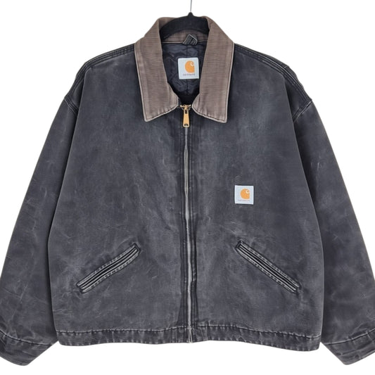 Vintage Carhartt Black Heavy Denim Jacket Size XL