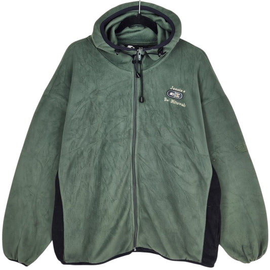 Vintage Starter 90's Green Jessies Bat Mitzvah Fleece Zip Jumper Size XL