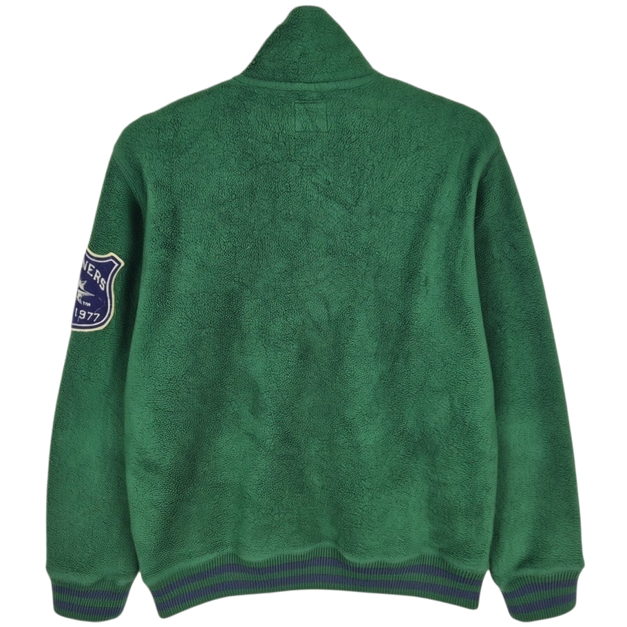 Uniqlo Seattle Mariners Green Quarter Zip Embroidered Fleece Jumper Size L