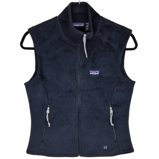 Vintage Patagonia 90's Womens Black USA Made Mink Fleece Vest Size M