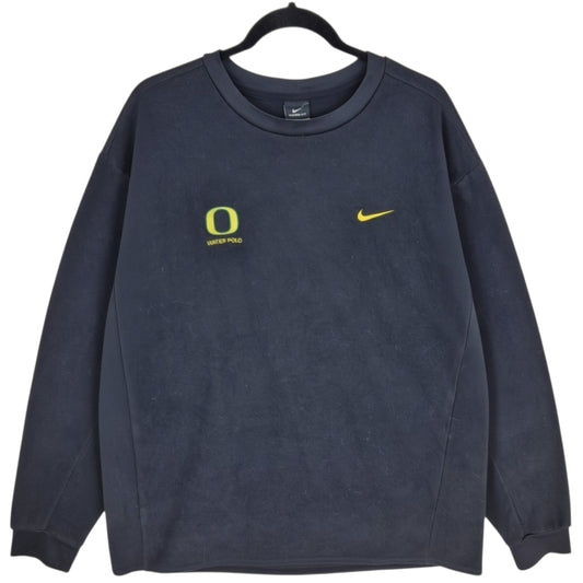 Nike University of Oregon Water Polo Black Fleece Jumper Size XL
