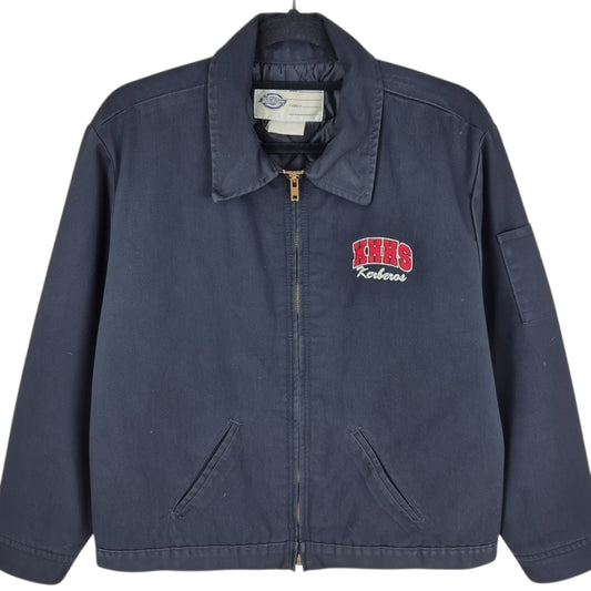 Vintage Dickies KHHS Kerberos Black Zip Jacket Size S
