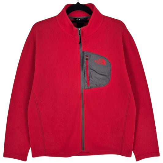 The North Face Red Fleece Zip Jumper Size L