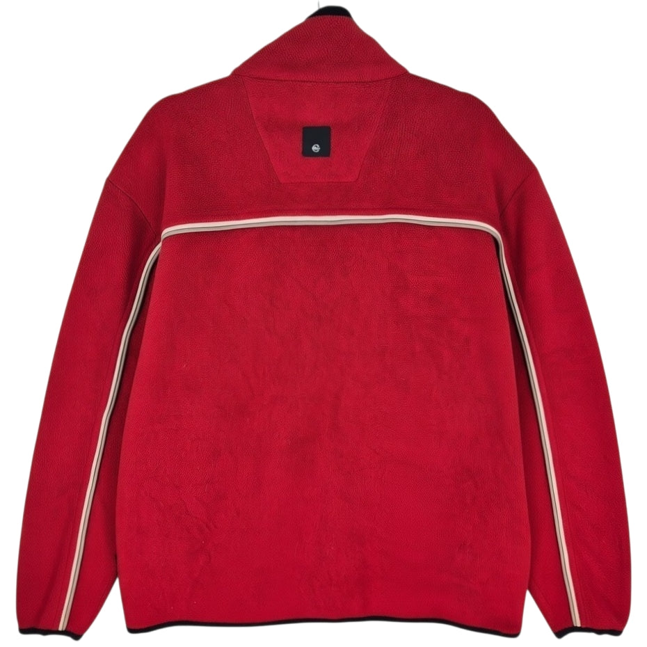 Vintage Nautica Competition 90's Red USA Made Fleece Zip Jumper Size M