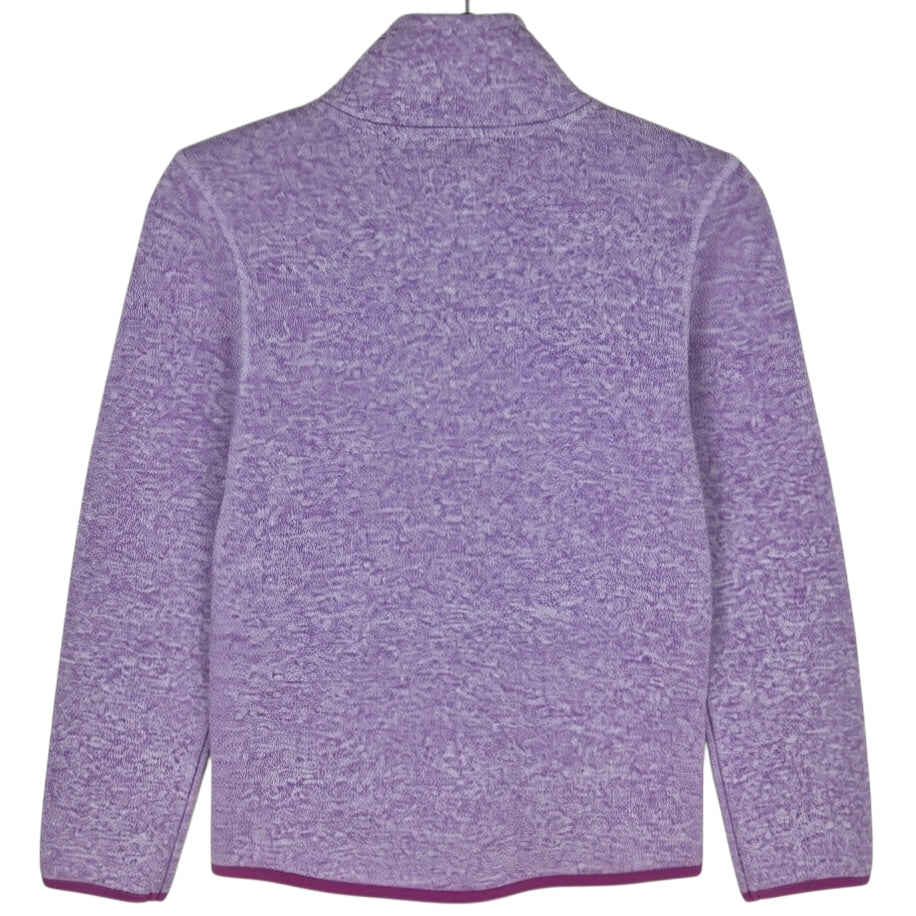 Nautica Womens Purple Fleece Zip Jumper Size S