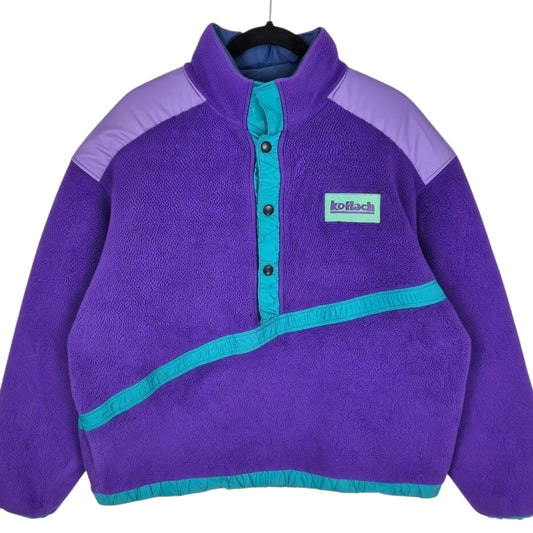 Vintage Koflach Mountaineering 90's Purple Fleece Jumper Size XL