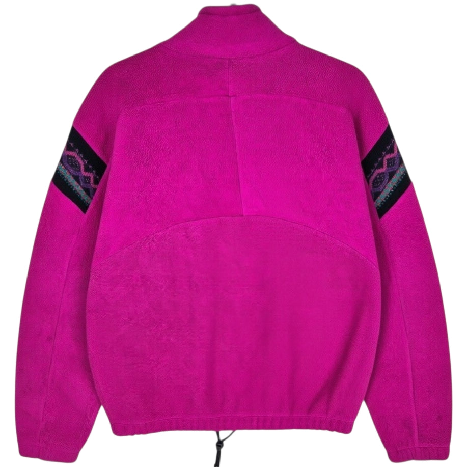 Vintage Gebo Technical Equipment 80's Magenta Fleece Jumper Size L