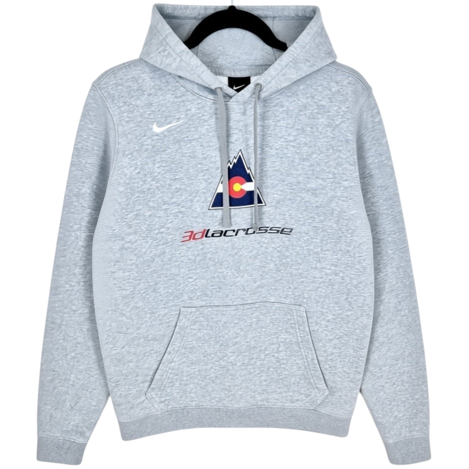 Nike 3D Lacrosse Light Grey Hoodie Size S