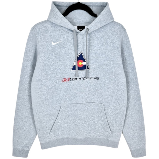 Nike 3D Lacrosse Light Grey Hoodie Size S