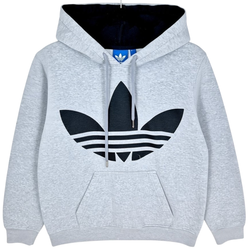 Adidas Light Grey Monogram Hoodie Size S