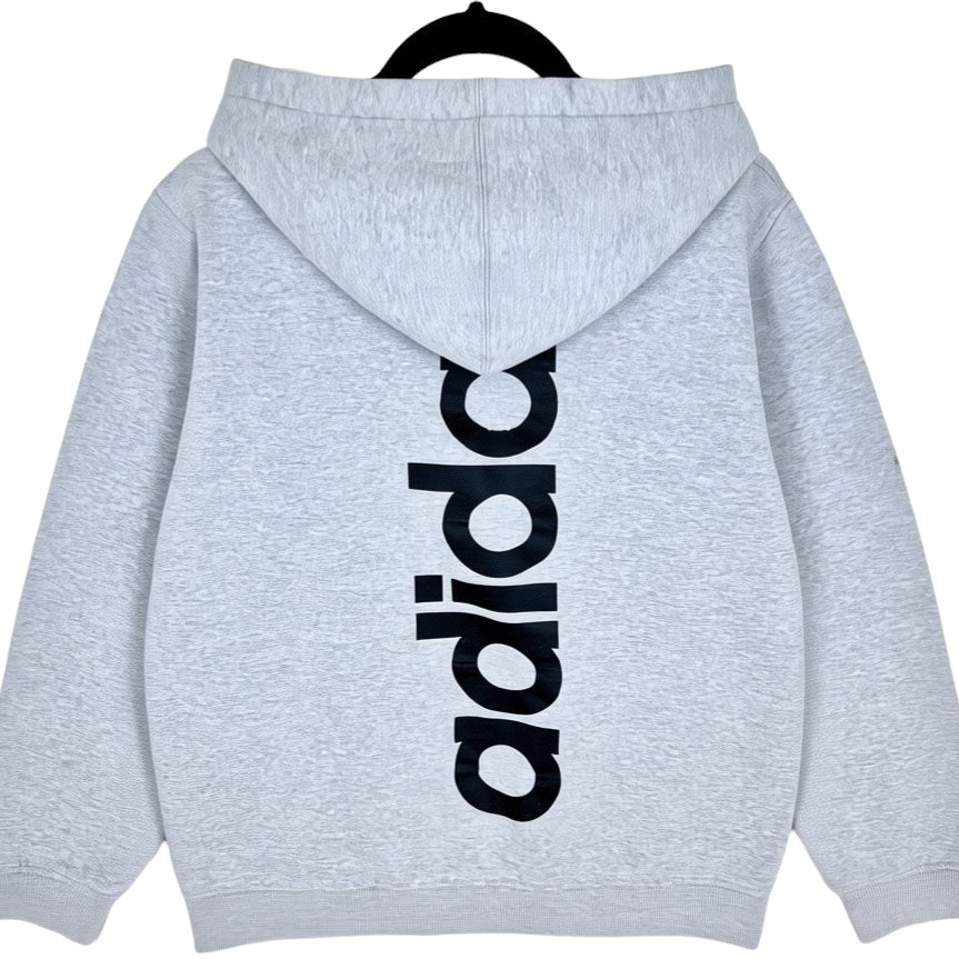 Adidas Light Grey Monogram Hoodie Size S