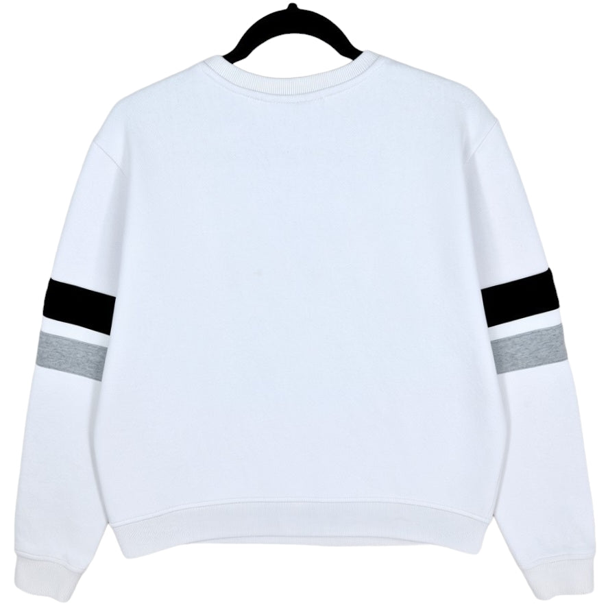 FILA White Embroidered Crewneck Sweater Size L