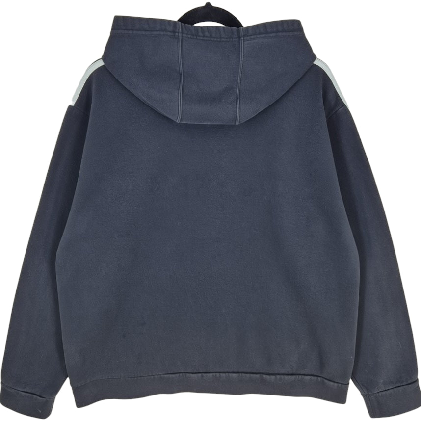 Adidas Black Chest Script Hoodie Size L