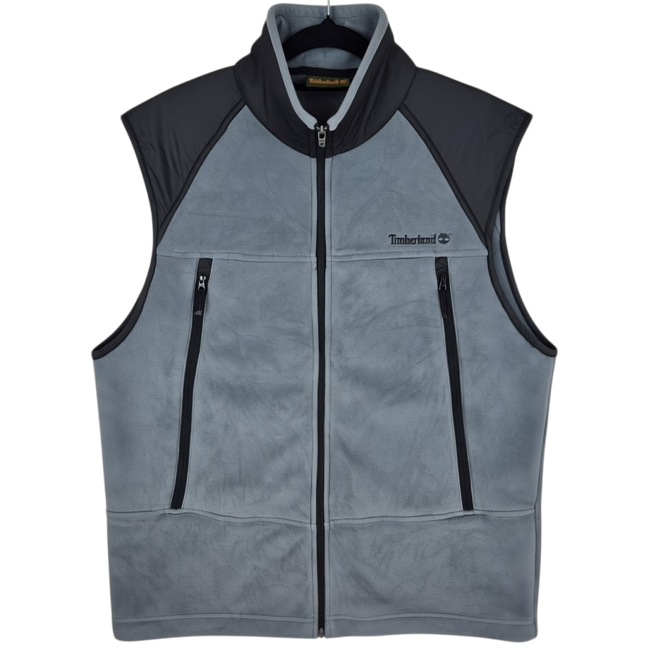 Vintage Timberland 90's Grey Fleece Vest Size S