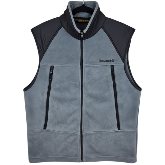 Vintage Timberland 90's Grey Fleece Vest Size S