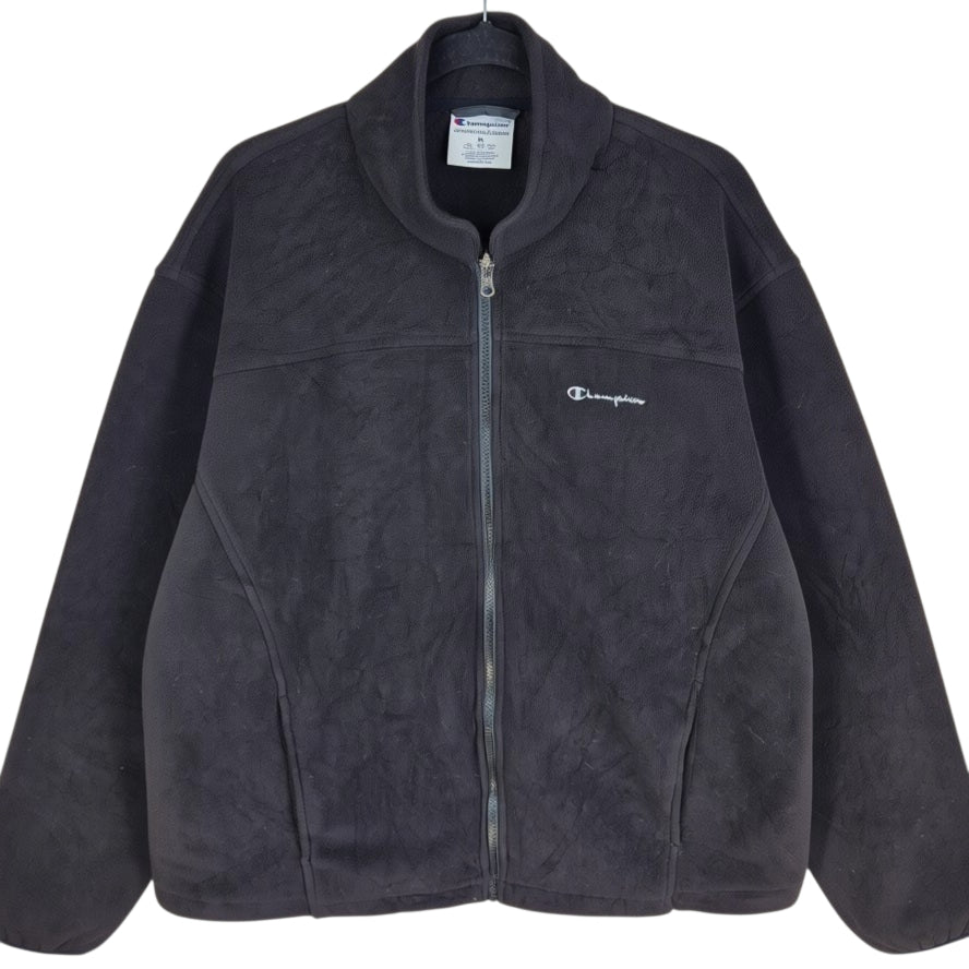Champion Black Fleece Zip Jumper Size XL